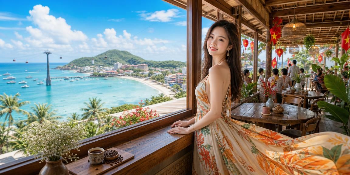 Người dùng tại Phú Quốc sử dụng điện thoại để đặt cược thể thao và quản lý giao dịch bên ly cà phê